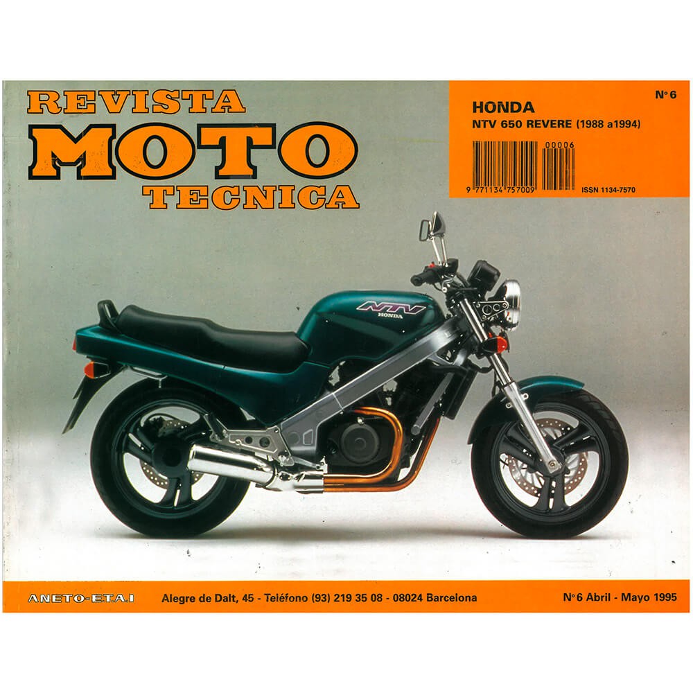 MANUAL REVUE MOTO TECHNIQUE HONDA NTV 650 REVERE 8894 Tienda Moto